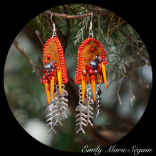 Load image into Gallery viewer, Warrior  - Beaded Earrings
