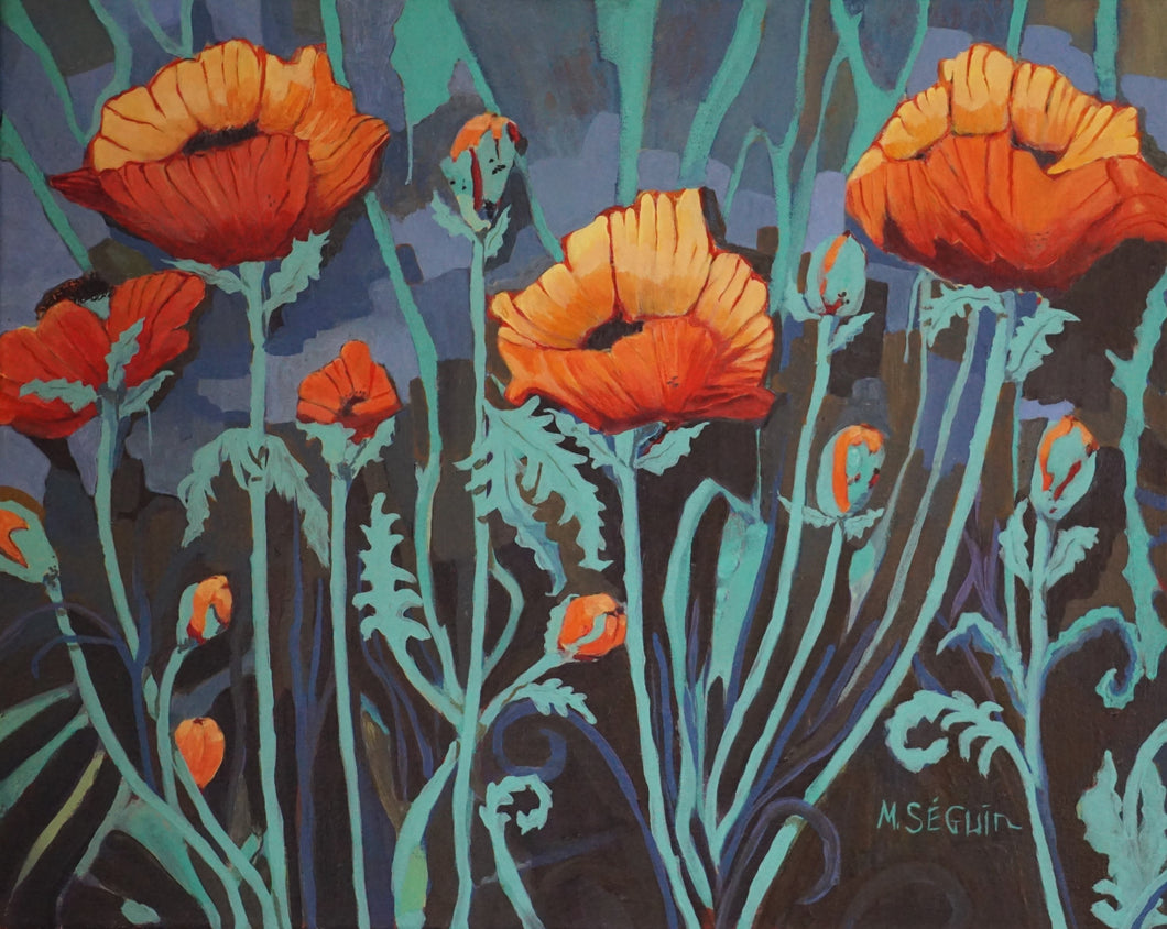 'Poppies' - Canvas Print